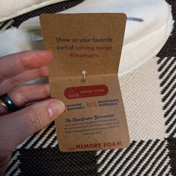 Dluxe by Dearfoams I Do bedroom slipper Women's Size XL 11-12 - Picture 5 of 5